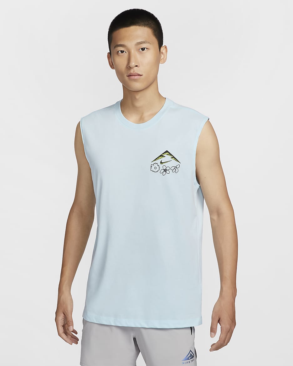 Nike sleeveless t shirt mens online